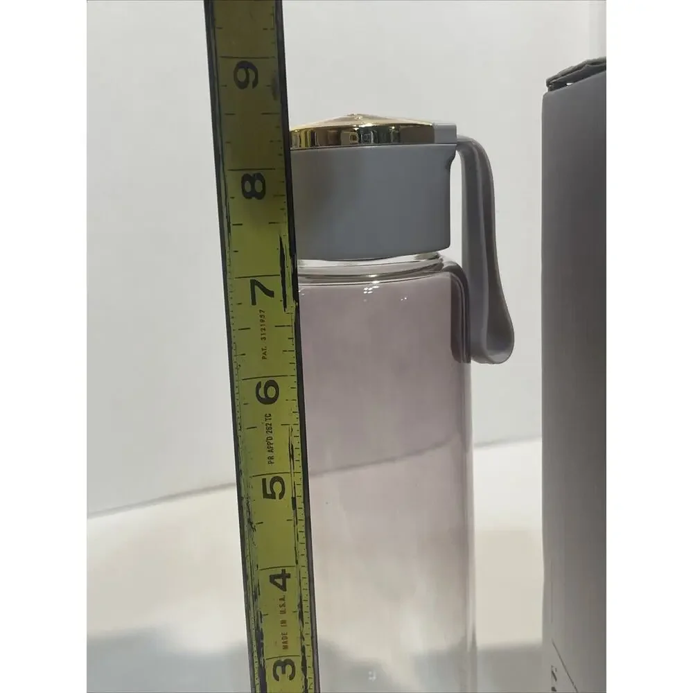 Vita Bella Botella| Eco - Friendly High Borosilicate Gray Glass Bottle, 400ml - Picture 6 of 6